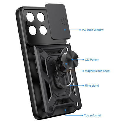 Hülle für Motorola Edge 70 Fusion, Techsuit, CamShield, Schwarz