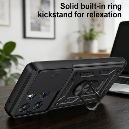 Hülle für Motorola Edge 70 Fusion, Techsuit, CamShield, Schwarz