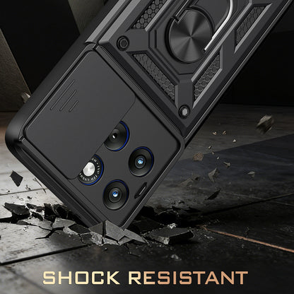 Hülle für Motorola Edge 70 Fusion, Techsuit, CamShield, Schwarz