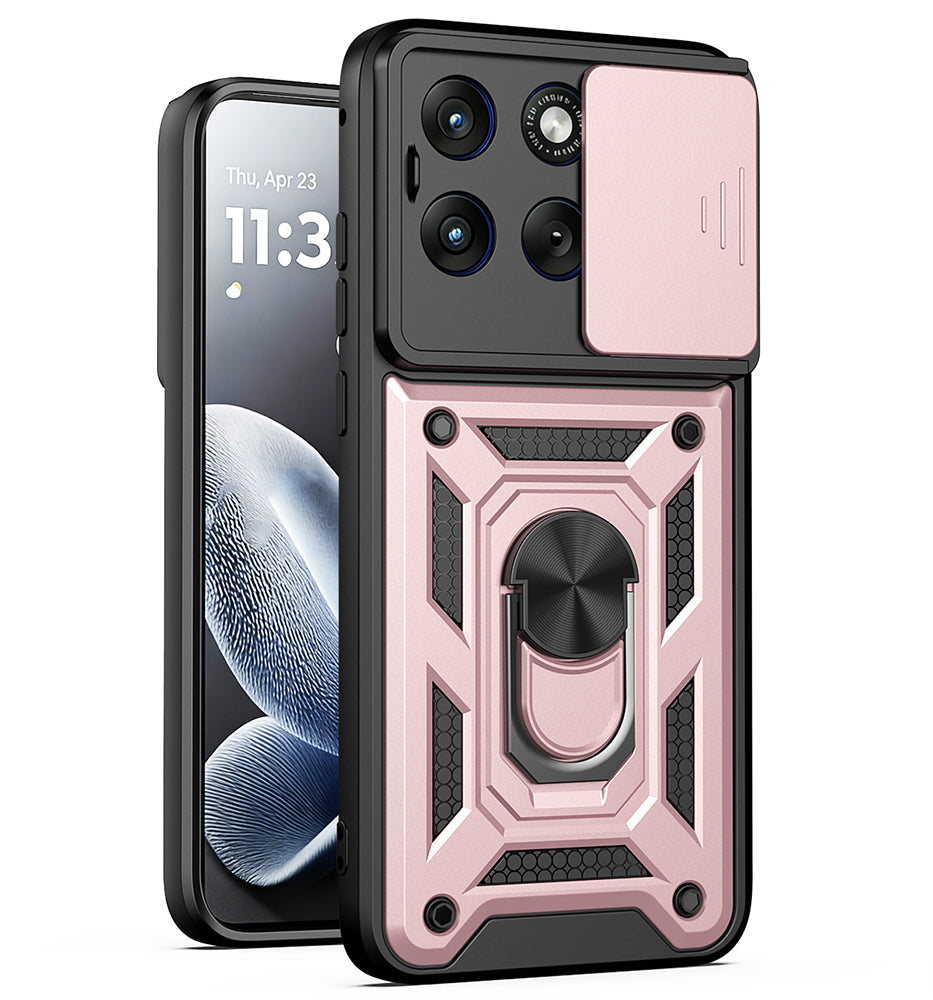 Hülle für Motorola Edge 70 Fusion, Techsuit, CamShield, Roségold