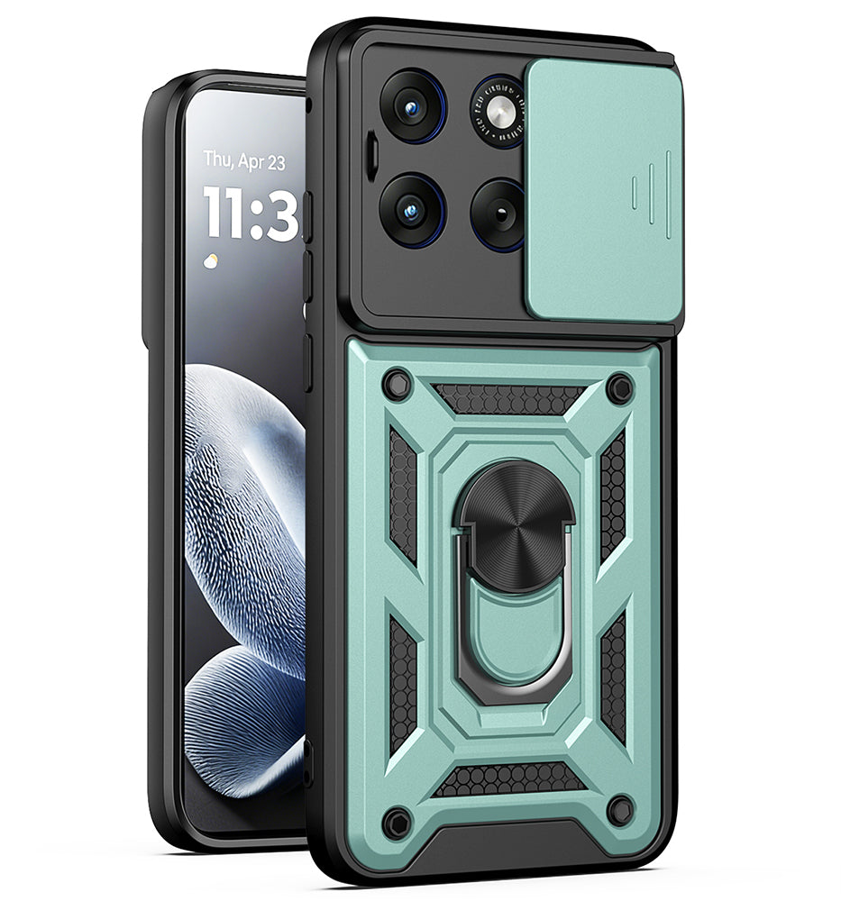 Coque pour Motorola Edge 70 Fusion, Techsuit, CamShield, Vert