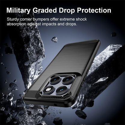 Hoes voor Motorola Edge 70 Fusion, Techsuit, Carbon, Zwart