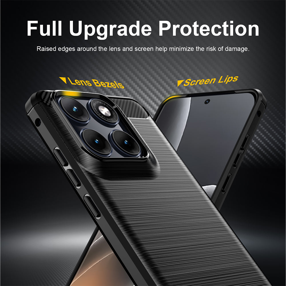 Hoes voor Motorola Edge 70 Fusion, Techsuit, Carbon, Zwart