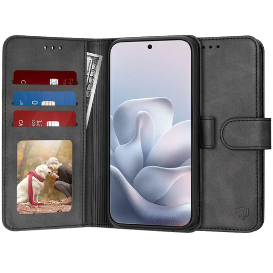 Étui pour Motorola Edge 70 Fusion, Techsuit, Diary Book, Noir