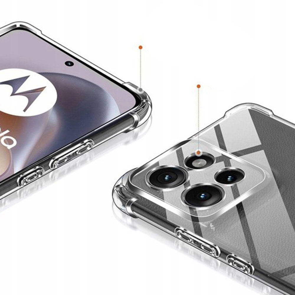 Hülle für Motorola Edge 70 Fusion, Techsuit, Shockproof Clear, Transparent