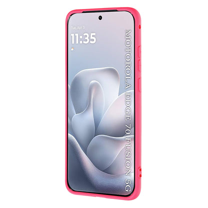 Hülle für Motorola Edge 70 Fusion, Techsuit, SoftFlex, Dunkelrosa