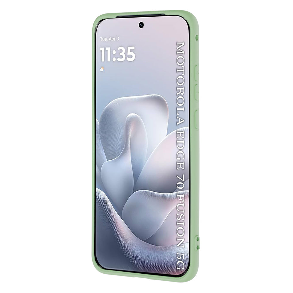 Case for Motorola Edge 70 Fusion, Techsuit, SoftFlex, Light Green