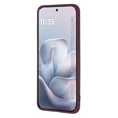 Hülle für Motorola Edge 70 Fusion, Techsuit, SoftFlex, Weinrot