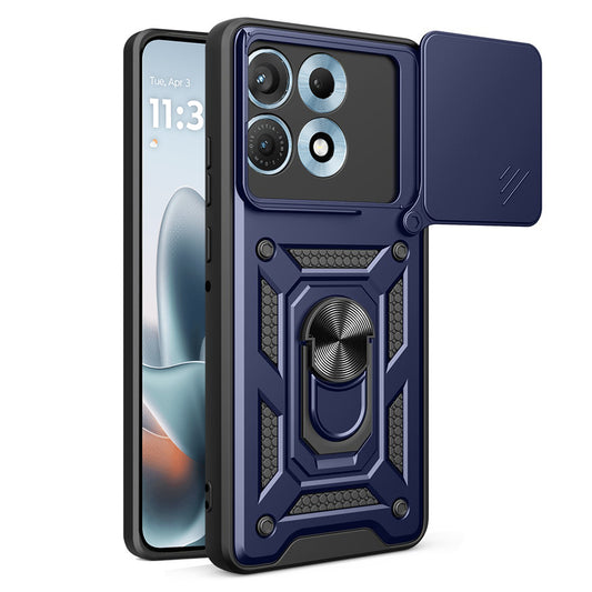 Hoes voor Motorola Edge 70 Max, Techsuit, CamShield, Blauw