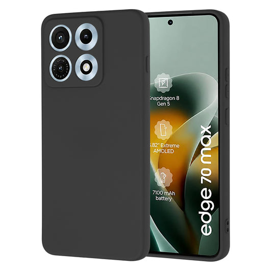 Hoes voor Motorola Edge 70 Max, Techsuit, SoftFlex, Zwart