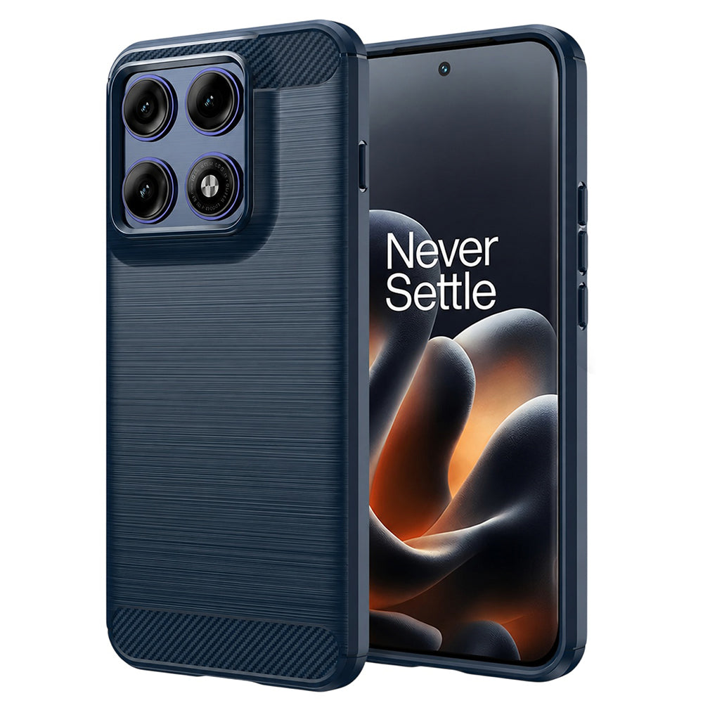 Hoes voor Motorola Edge 70 Pro, Techsuit, Carbon, Blauw