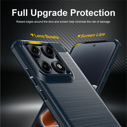 Hoes voor Motorola Edge 70 Pro, Techsuit, Carbon, Blauw