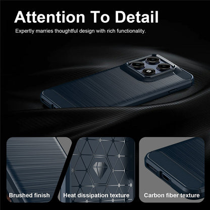 Hoes voor Motorola Edge 70 Pro, Techsuit, Carbon, Blauw