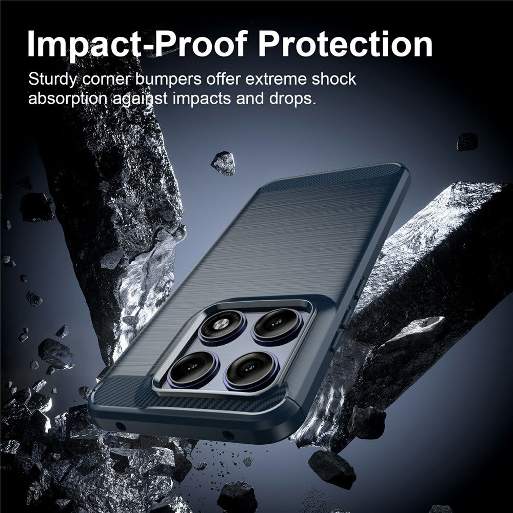 Hoes voor Motorola Edge 70 Pro, Techsuit, Carbon, Blauw