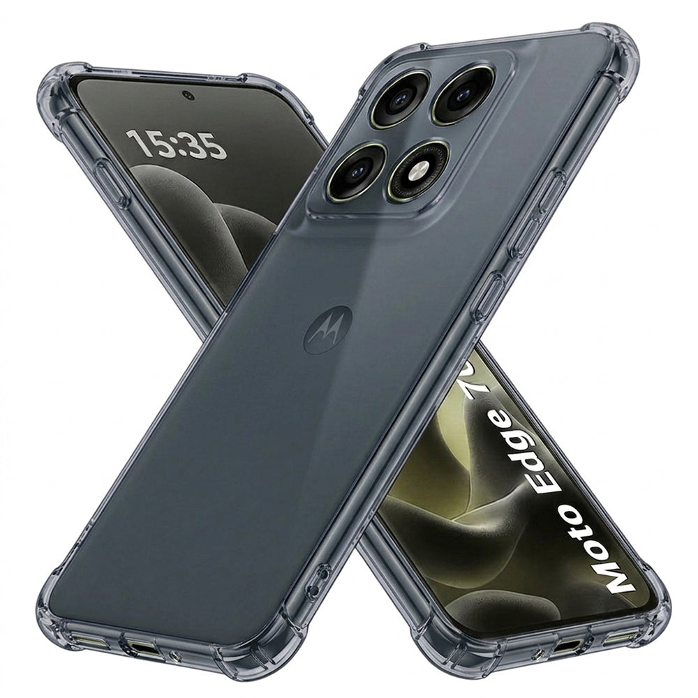Hoes voor Motorola Edge 70 Pro, Techsuit, Schokbestendig Transparant, Getint