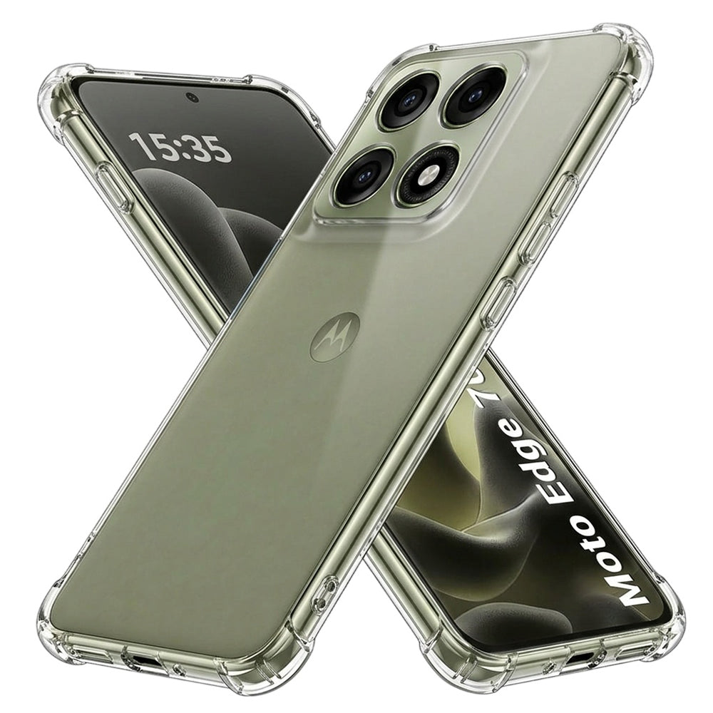 Coque pour Motorola Edge 70 Pro, Techsuit, Anti-choc Claire, Transparente