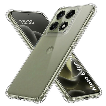 Coque pour Motorola Edge 70 Pro, Techsuit, Anti-choc Claire, Transparente