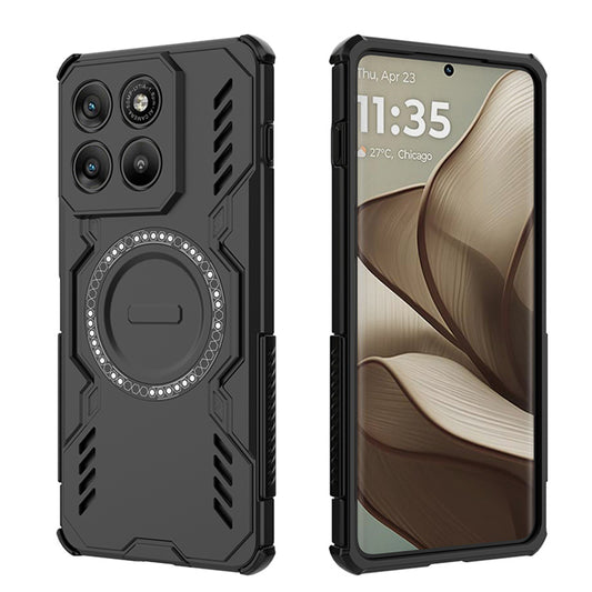 Hoes voor Motorola Edge 70, Techsuit, ArmorMag, Zwart