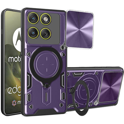 Hoes voor Motorola Edge 70, Techsuit, CamGuard Pro, Paars