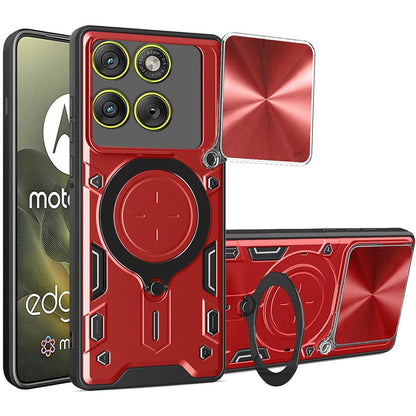 Hoes voor Motorola Edge 70, Techsuit, CamGuard Pro, Rood