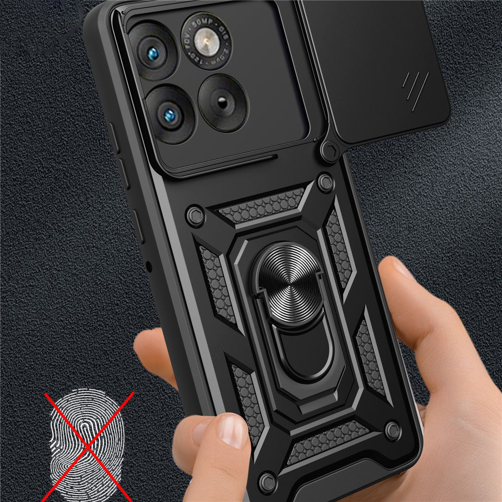 Étui pour Motorola Edge 70, Techsuit, CamShield, Bleu