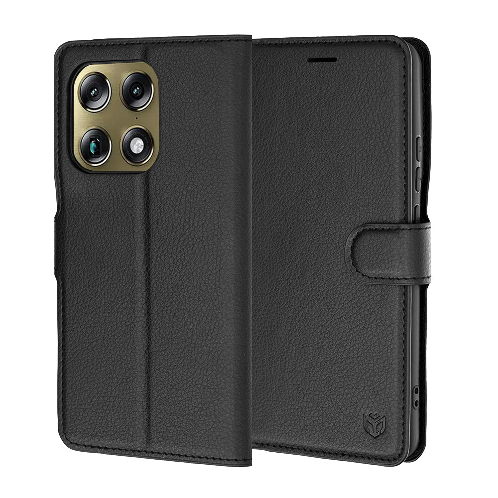 Coque pour Motorola Edge 70 Ultra / Signature, Techsuit, Folio en cuir, Noire