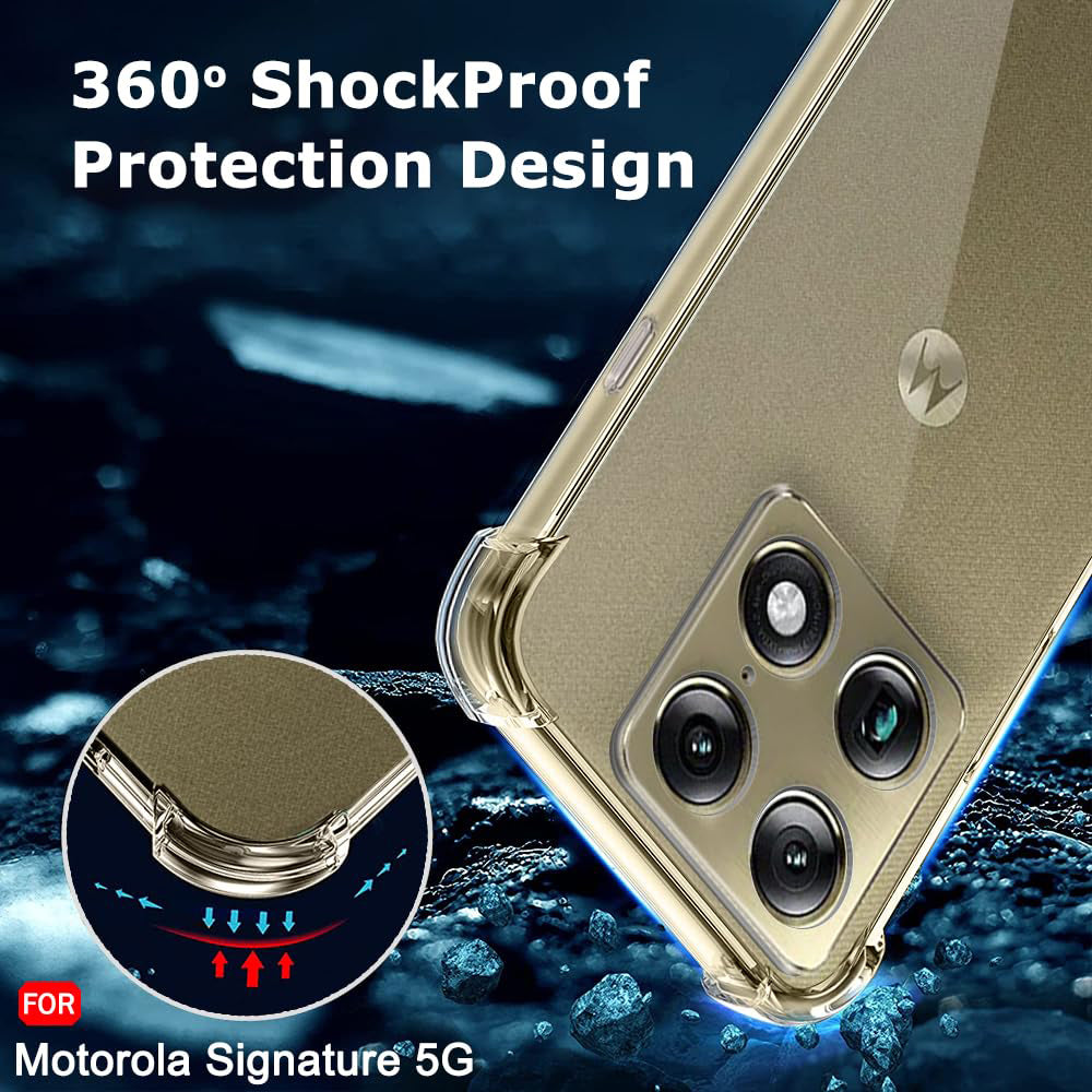 Hülle für Motorola Edge 70 Ultra / Signature, Techsuit, Shockproof Clear, Transparent