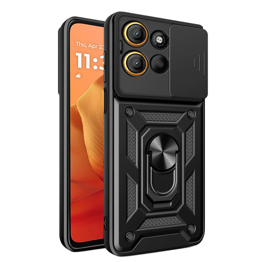 Hoesje voor Motorola Moto G15 / G15 Power, Techsuit, CamShield, Zwart