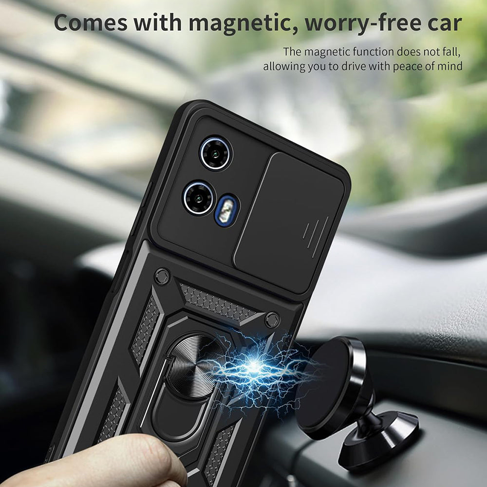 Hoesje voor Motorola Moto G15 / G15 Power, Techsuit, CamShield, Zwart