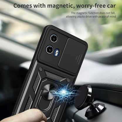 Hoesje voor Motorola Moto G15 / G15 Power, Techsuit, CamShield, Zwart