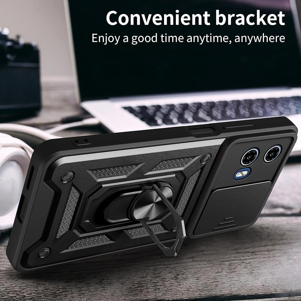 Hoesje voor Motorola Moto G15 / G15 Power, Techsuit, CamShield, Zwart
