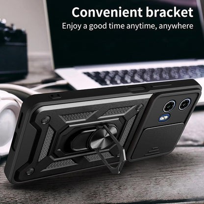 Hoesje voor Motorola Moto G15 / G15 Power, Techsuit, CamShield, Zwart