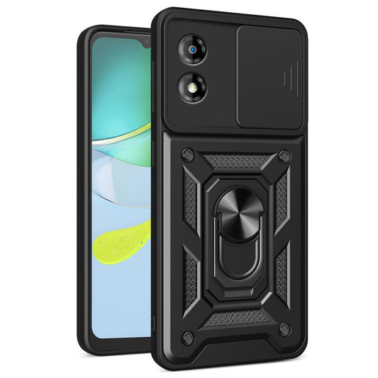 Hoes voor Motorola Moto E13, Techsuit, CamShield, Zwart