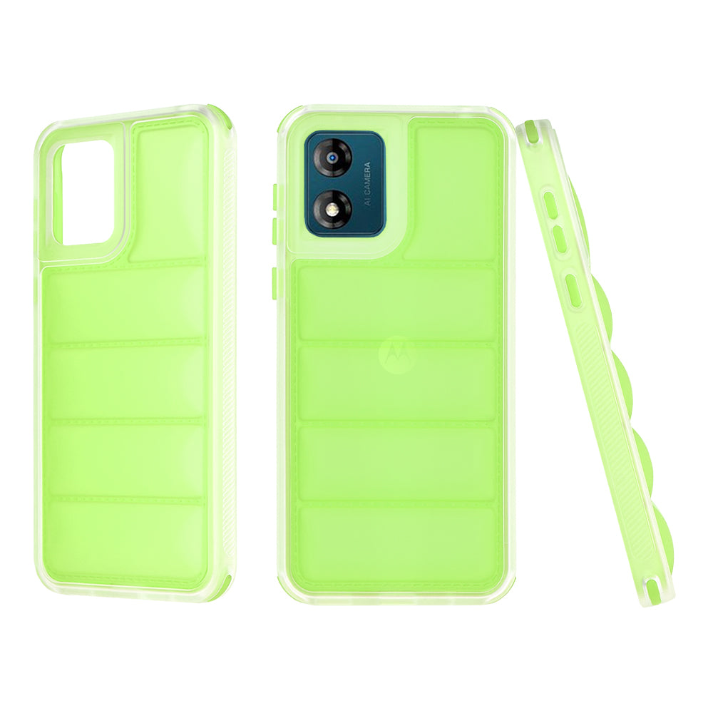 Coque pour Motorola Moto E13, Techsuit, Wave Shield, Vert