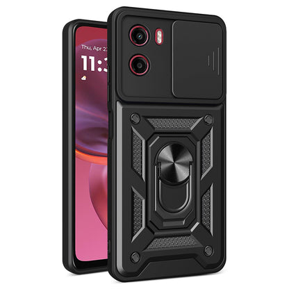 Coque pour Motorola Moto E15 / G05, Techsuit, CamShield, Noire