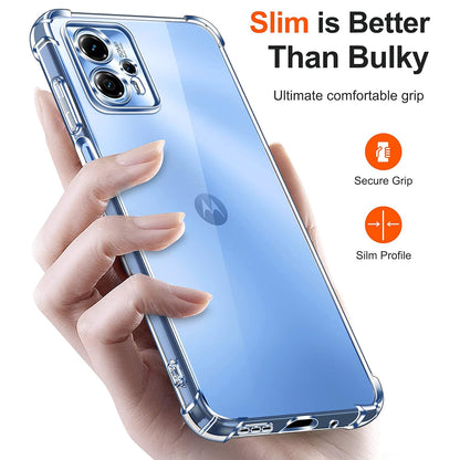 Hülle für Motorola Moto E15 / G05, Techsuit, stoßfest klar, transparent