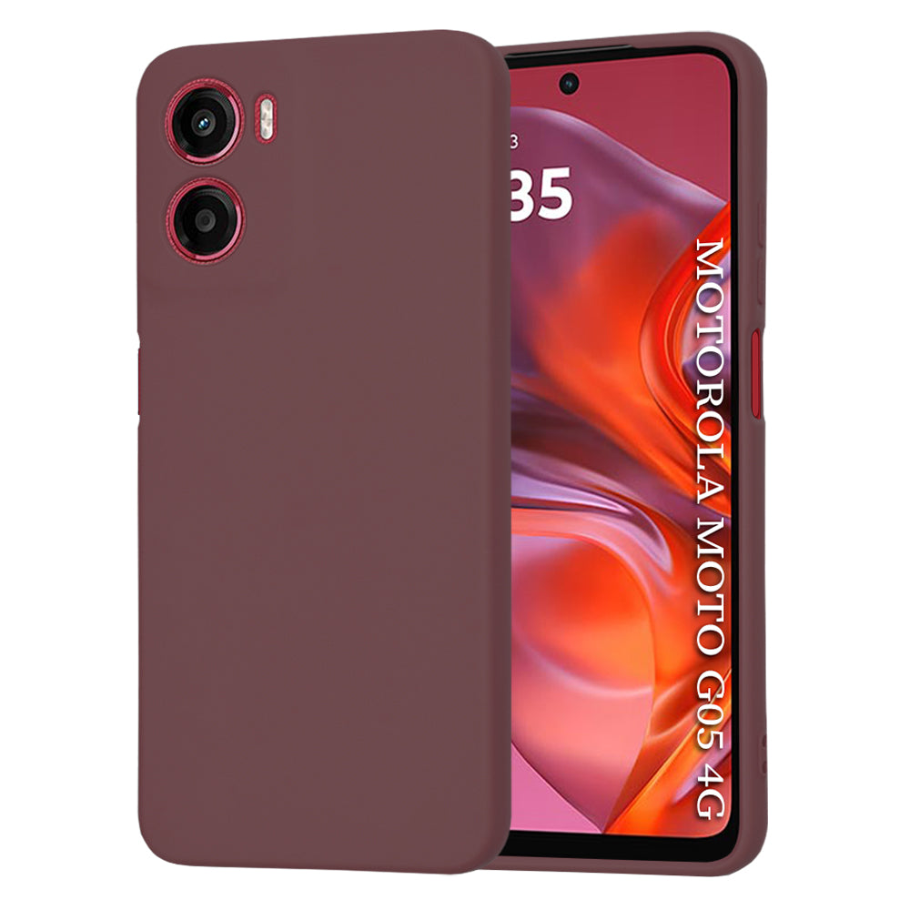 Coque pour Motorola Moto E15 / G05, Techsuit, SoftFlex, Bordeaux