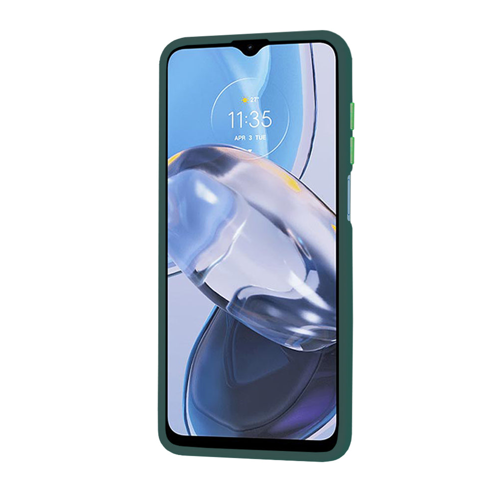 Coque pour Motorola Moto E22i / E22, Techsuit, HaloFrost, Vert