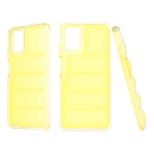 Hoes voor Motorola Moto E22i / E22, Techsuit, Wave Shield, Geel