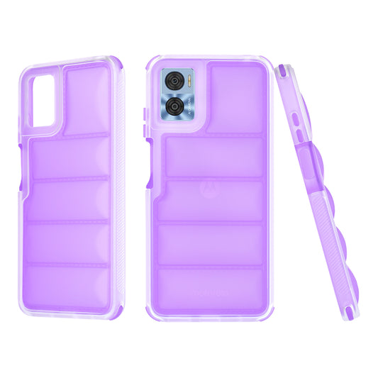 Hoes voor Motorola Moto E22i / E22, Techsuit, Wave Shield, Paars