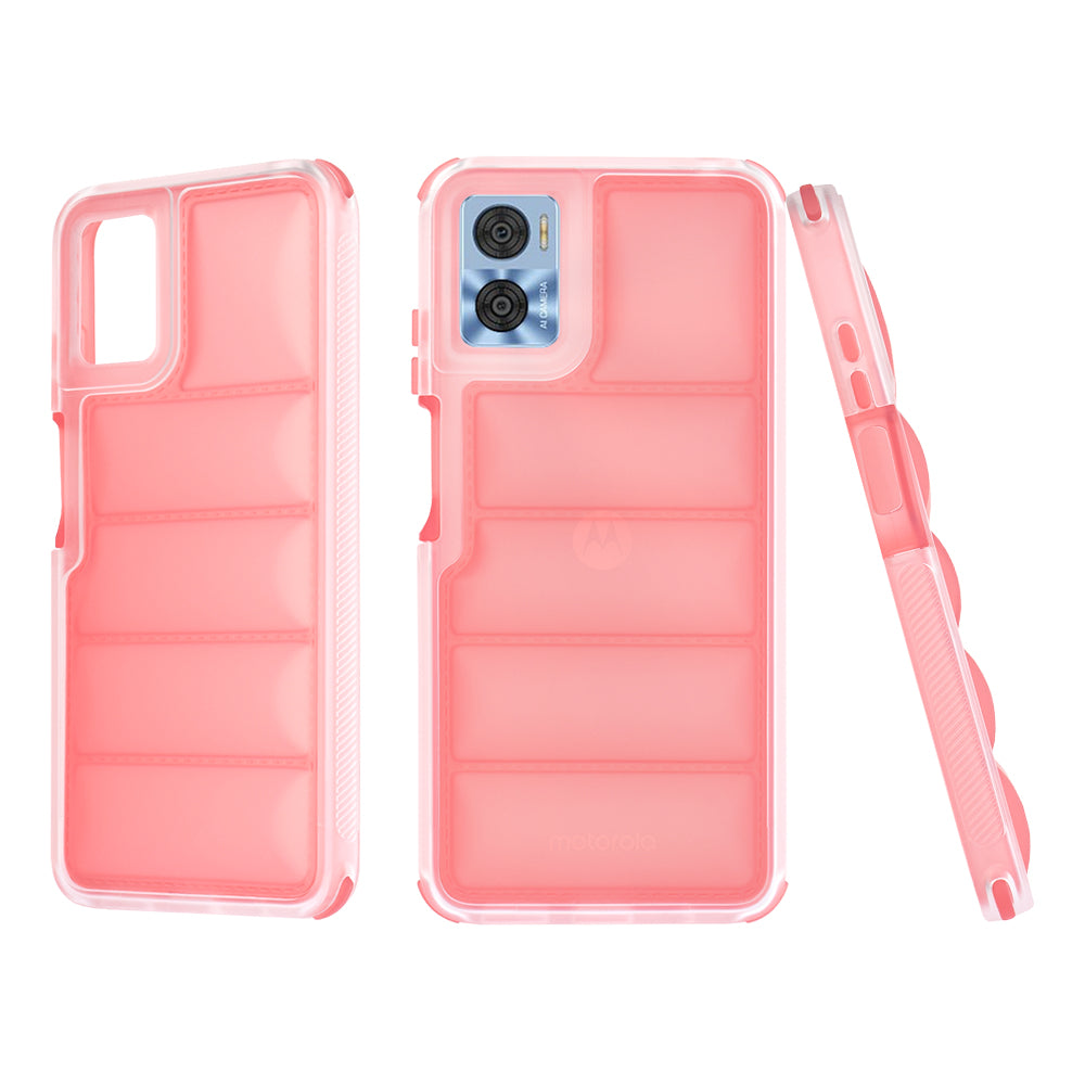Coque pour Motorola Moto E22i / E22, Techsuit, Wave Shield, Rouge