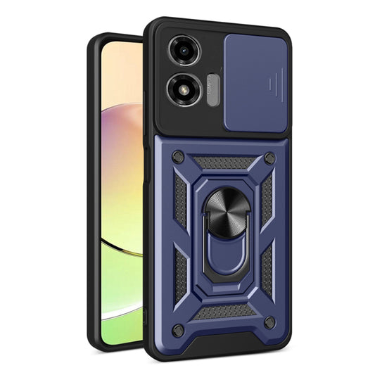 Hoes voor Motorola Moto G04s / E14 / G04 / G24, Techsuit, CamShield, Blauw