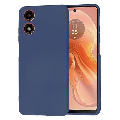 Hülle für Motorola Moto G04s / E14 / G04, Techsuit, SoftFlex, Marineblau