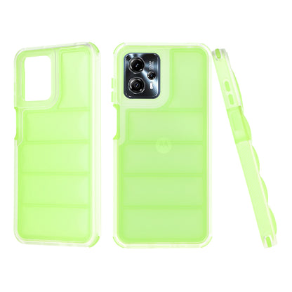 Hoes voor Motorola Moto G13 / G23 / G53, Techsuit, Wave Shield, Groen