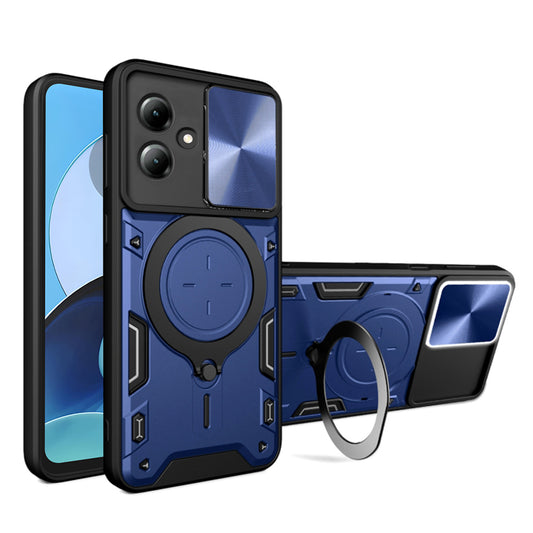 Hoes voor Motorola Moto G14, Techsuit, CamGuard Pro, Blauw