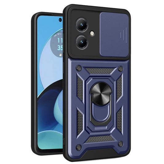 Hoes voor Motorola Moto G14, Techsuit, CamShield, Blauw