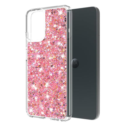 Hülle für Motorola Moto G14, Techsuit, Glitzernd, Rosa
