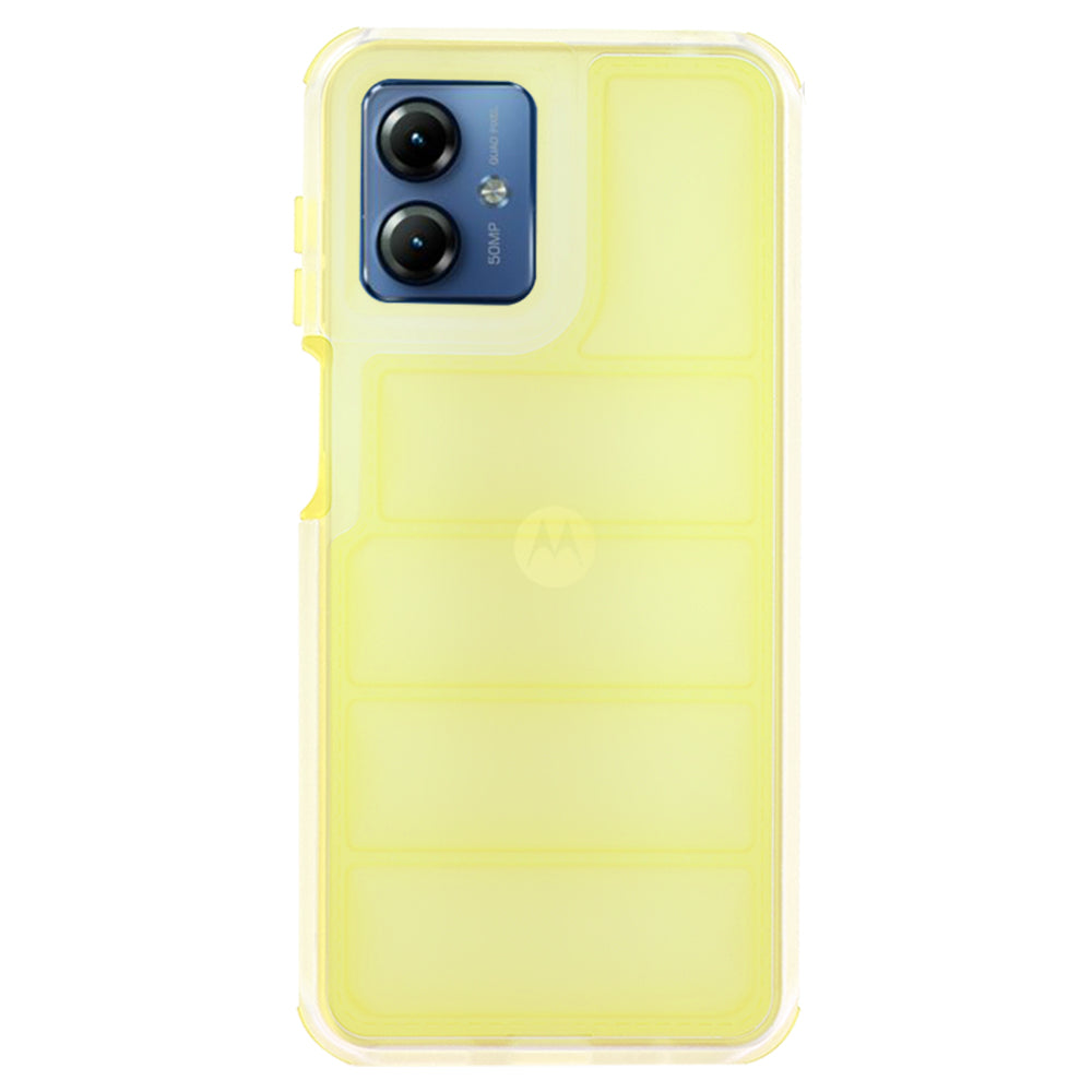 Coque pour Motorola Moto G14, Techsuit, Wave Shield, Jaune
