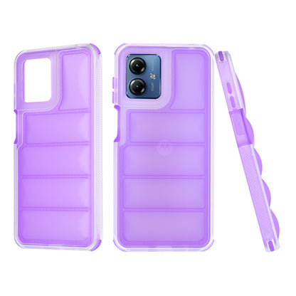 Coque pour Motorola Moto G14, Techsuit, Wave Shield, Violet