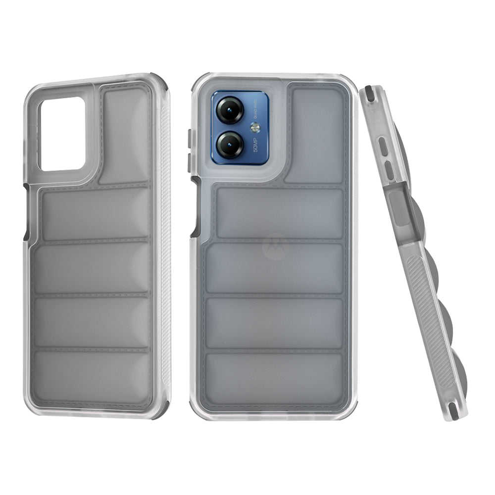 Hülle für Motorola Moto G14, Techsuit, Wave Shield, Schwarz